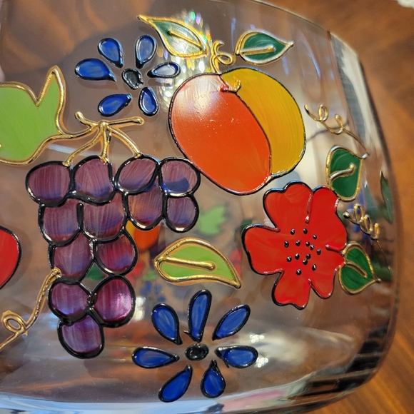 1980 VINTAGE ROMANIAN CLEAR CRYSTAL BIG BOWL, ALL HAND CRAFTED. - Picture 8 of 14